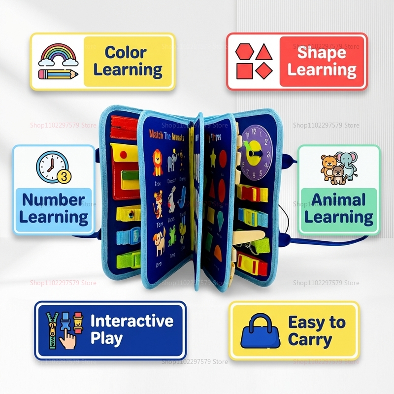 Montessori Busy Board Sensory  - Board Game Pdf recension och pris