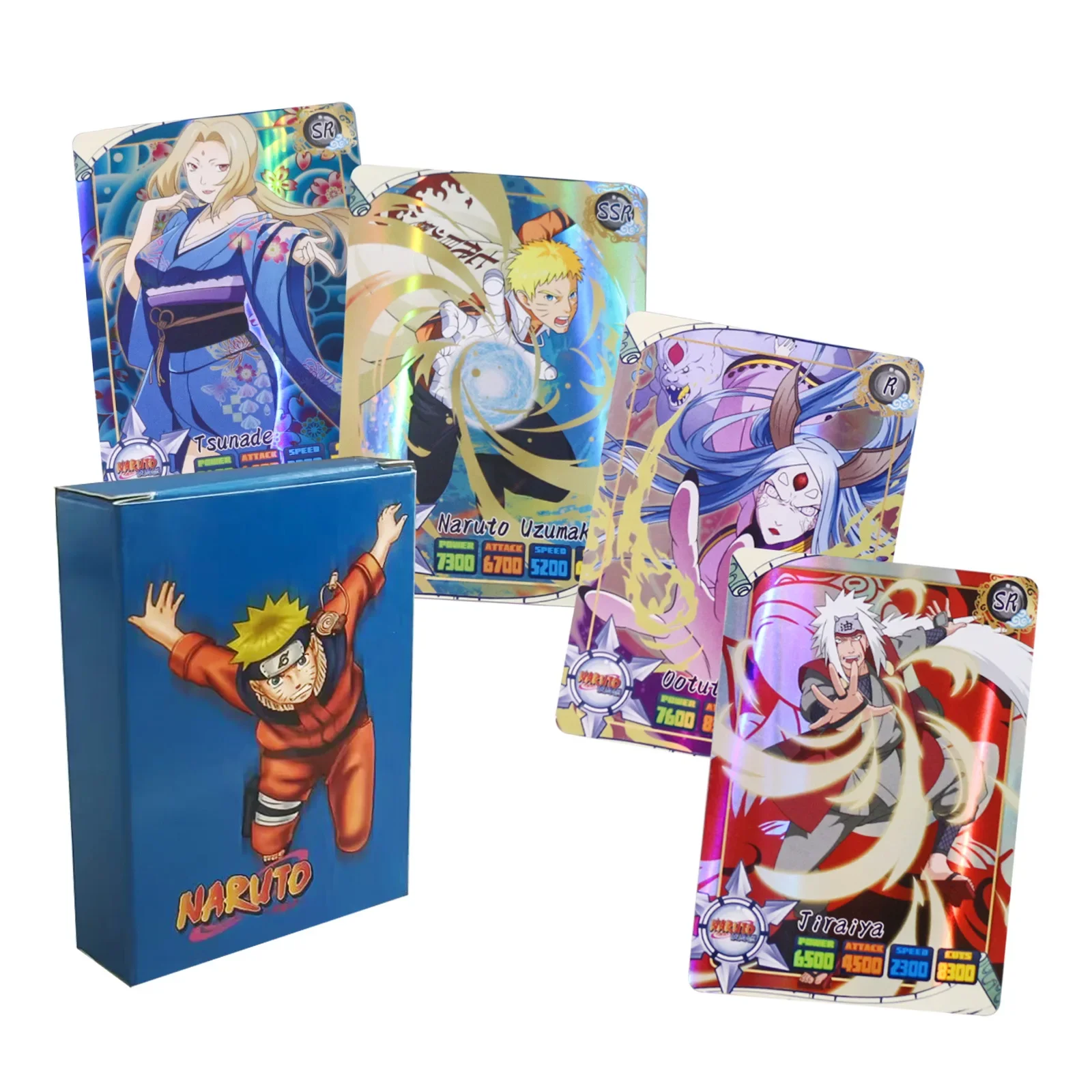 50pcs Naruto English Cards Fla - Board Game Naruto recension och pris