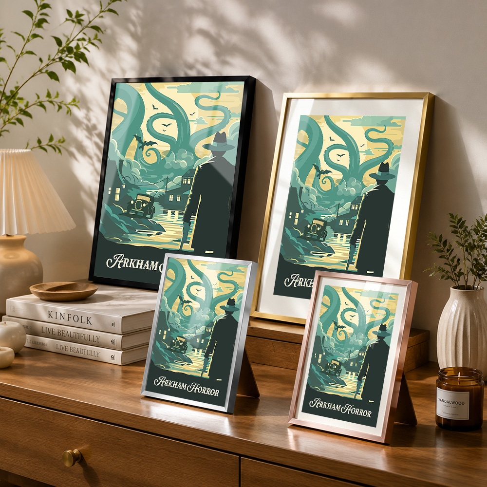 Arkham Horror Board Game Frame - Board Game Horror recension och pris