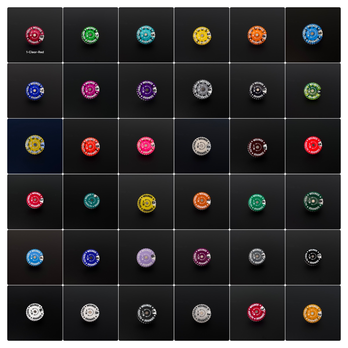 25x25x6mm Wound Tracker Table  - Board Game Path recension och pris