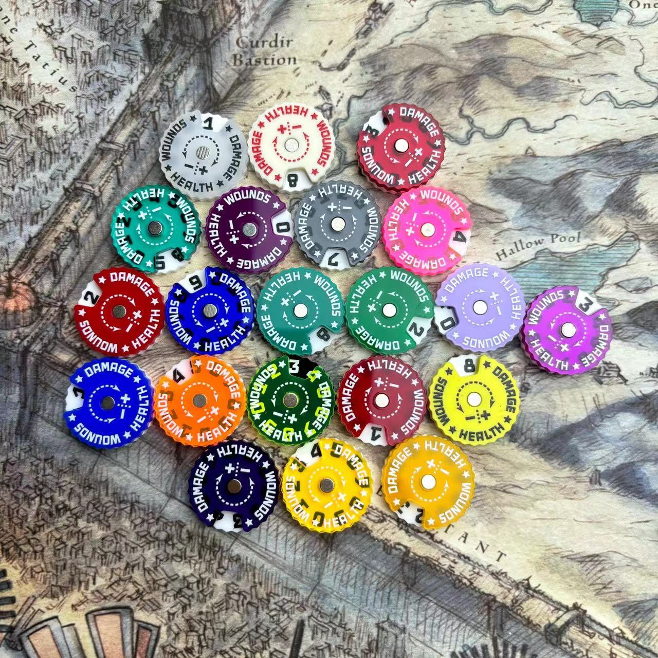 25x25x6mm Wound Tracker Table  - Board Game Path recension och pris